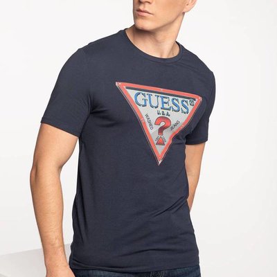 Guess – Triko, Navy barva