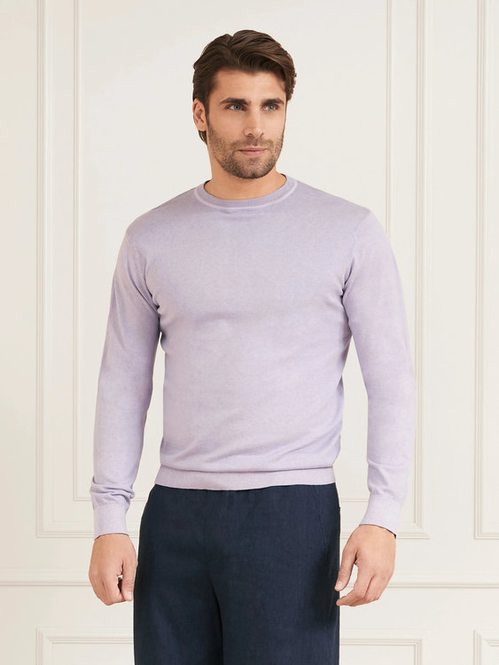 Essential garment svetr – Marciano, Fialová barva Muži