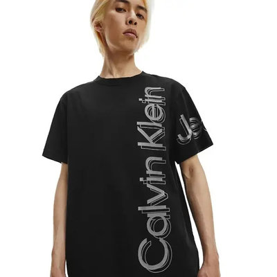 Vertical bold tričko – Calvin Klein Jeans, Černá barva Muži