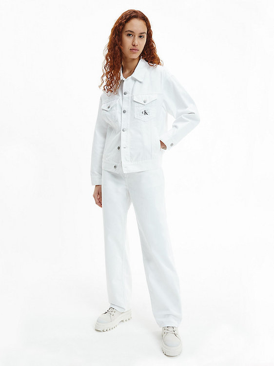 Módní Denim bunda, Bílá barva, 2022