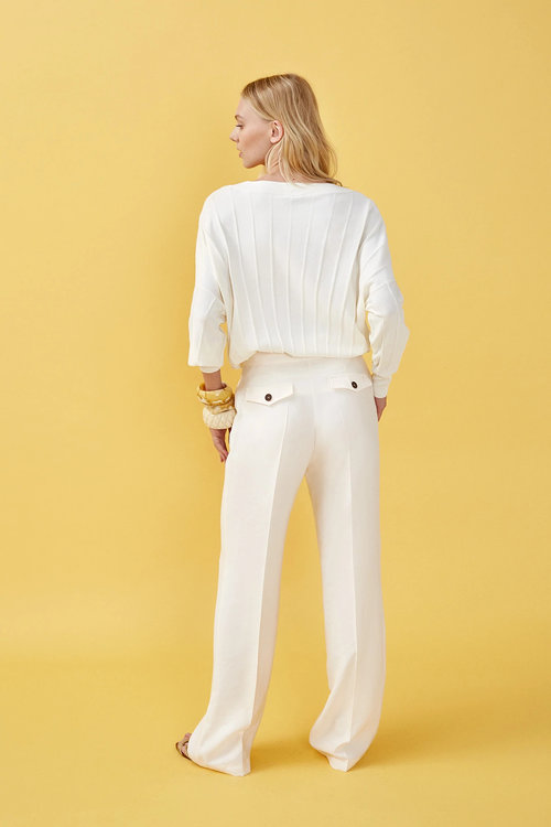 Elisa kalhoty – Nenette, Béžová barva Ženy