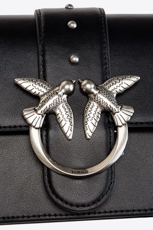 Módní Love Mini kabelka, Černá barva, 2022