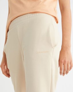 Luxusní Micro Logo tepláky, Béžová barva, M, L