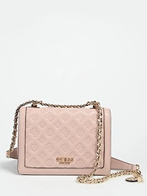 GUESS – Abey crossbody, Růžová barva
