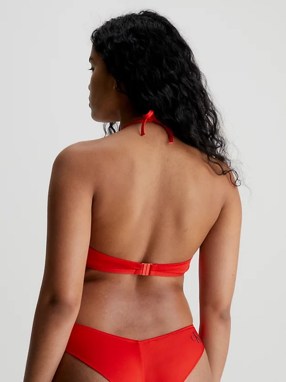 Módní KW0KW01973-XNE plavky HALTERNECK TRIANGLE-RP, 2023