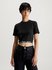 Calvin Klein Jeans – Waist Logo triko, Černá barva
