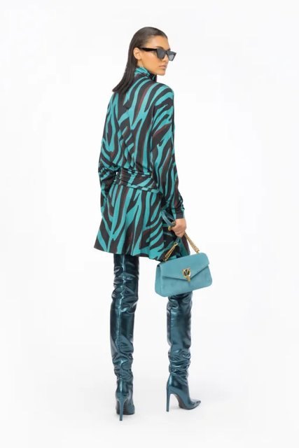 Módní Atom šaty, Modrá barva, 2023