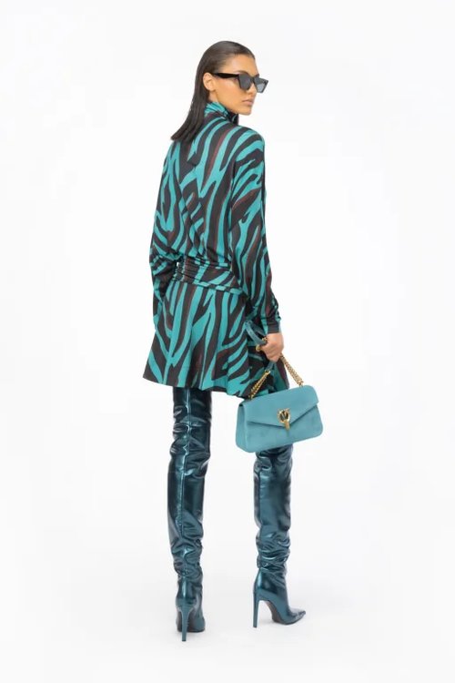 Módní Atom šaty, Modrá barva, 2023