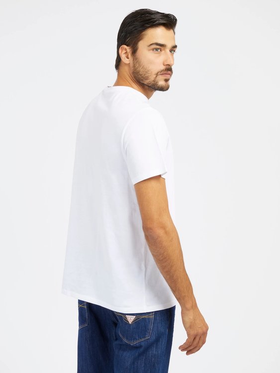 Logo Tee triko – GUESS, Bílá barva Muži