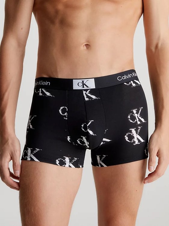 CK 96 Cotton boxery 3ks – Calvin Klein Underwear, Černá, Červená barva Muži