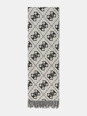 GUESS – Nolana 4G logo šála, Šedá barva