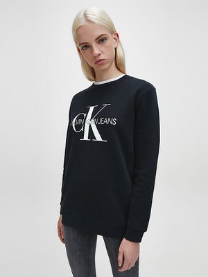 Calvin Klein Jeans – Mikina - Core Monogram Logo Sweats, Černá barva