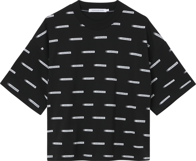 Calvin Klein Jeans, Černá barva Monogram triko