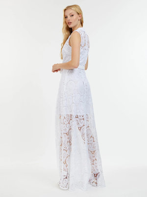 Creta šaty – Guess, Bílá barva Ženy