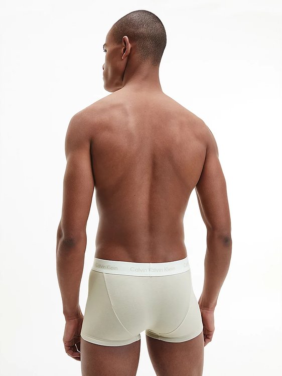 Cotton Stretch boxery 3ks Béžová, Modrá, Žlutá barva Muži