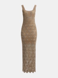 Luxusní Liza šaty, Zlatá barva, XS, S, M, L