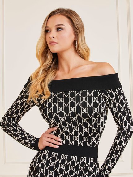 Módní Angelina šaty, Černá barva, 2023