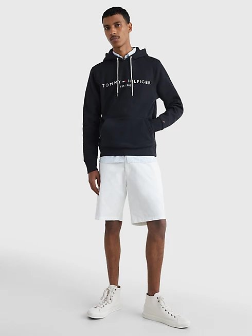 Core Tommy Logo mikina – Tommy Hilfiger, Černá barva Muži