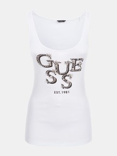 Luxusní Logo tílko, Bílá barva, XS, S, M, L