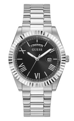 Guess – Hodinky Connoisseur, Stříbrná barva