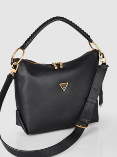 Luxusní Maimie hobo kabelka, Černá barva, T/U/1