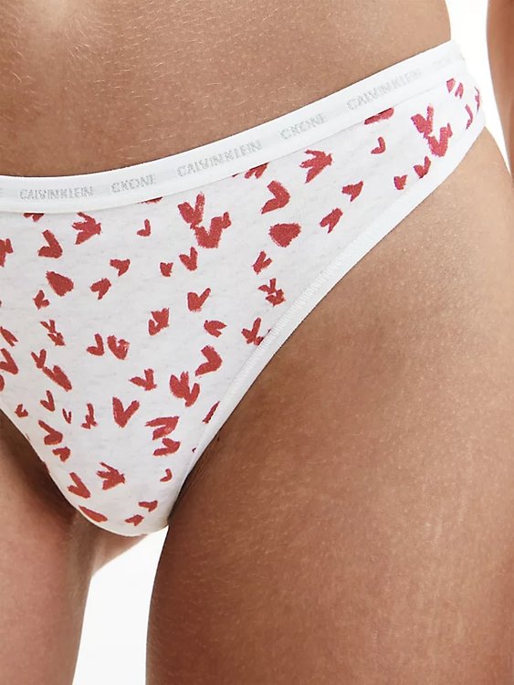 CK One tanga 2ks Červená barva Ženy