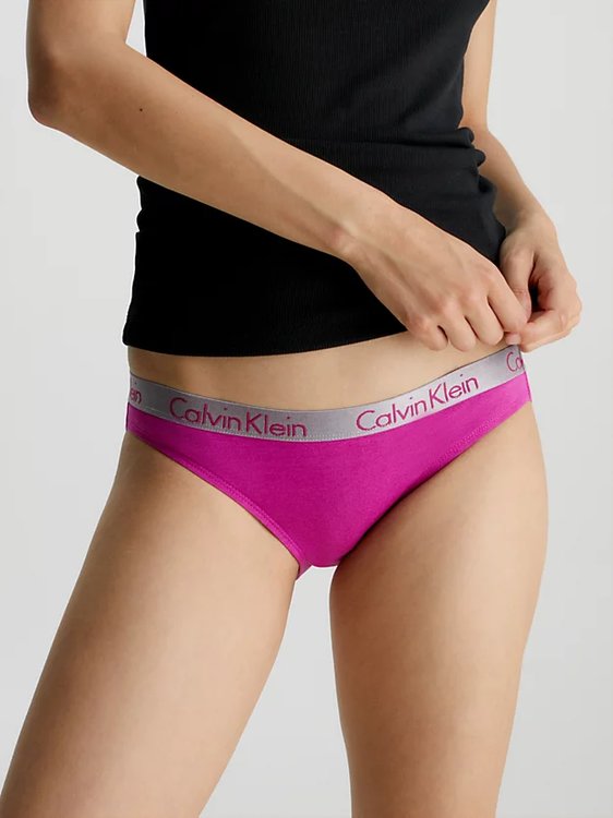 Radiant Cotton bikiny 3ks – Calvin Klein Underwear, Fialová, Oranžová, Růžová barva Ženy