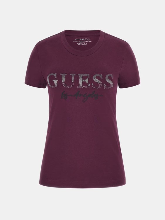 Luxusní Logo Micro Studs triko, Fialová, Vínová barva, XS, S, M, L