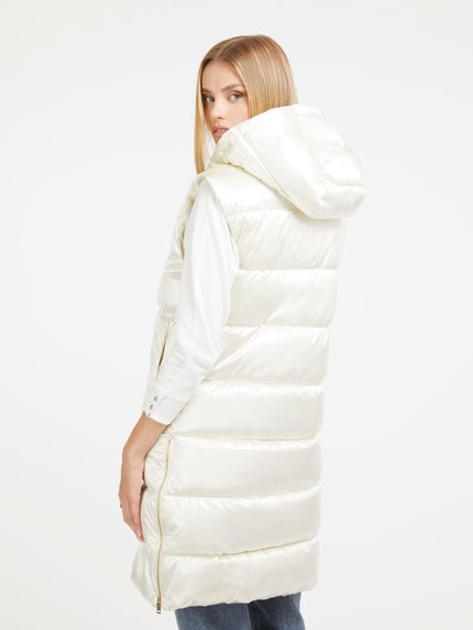 Módní Noemi Padded vesta, Bílá barva, 2023