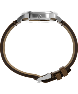 Luxusní Waterbury hodinky, Hnědá, Modrá, Stříbrná barva, UNI