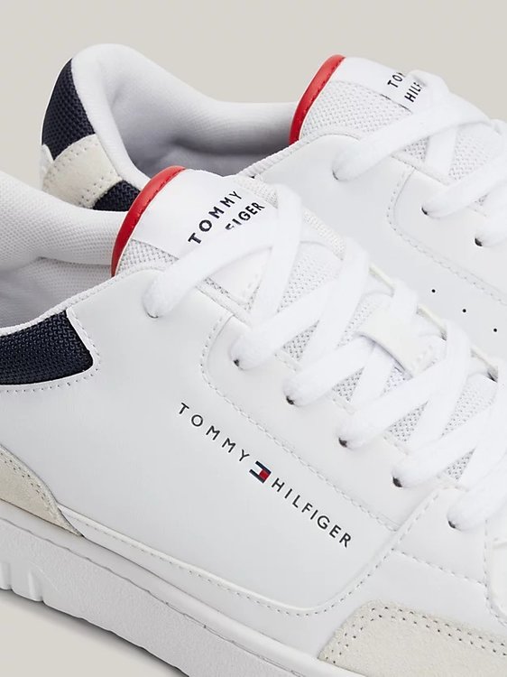 Tommy Hilfiger, Bílá barva TH Basket Core tenisky