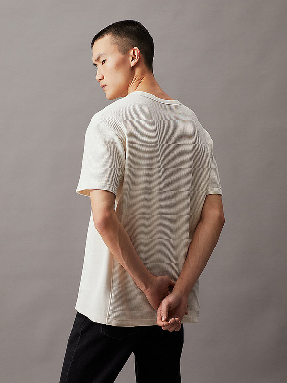 City Grid triko – Calvin Klein Jeans, Béžová, Krémová barva Muži