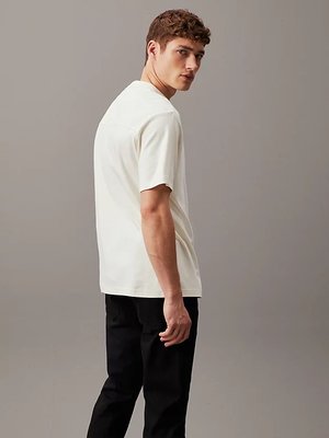 Shadow Embossed Logo triko – Calvin Klein, Krémová barva Muži