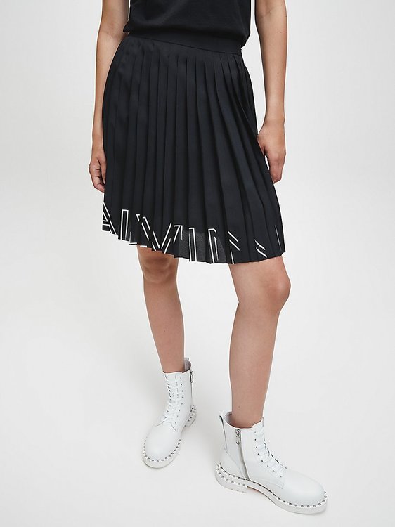 Calvin Klein Jeans – Logo Sukně, Černá barva