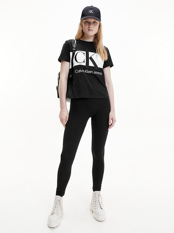 Urban legíny – Calvin Klein Jeans, Černá barva Ženy