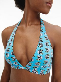 Luxusní KW0KW01419-0HB plavky podprsenka HALTER NECK