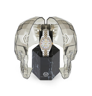 Luxusní DATE SUPERLATIVE hodinky, Stříbrná, Zlatá barva, UNI