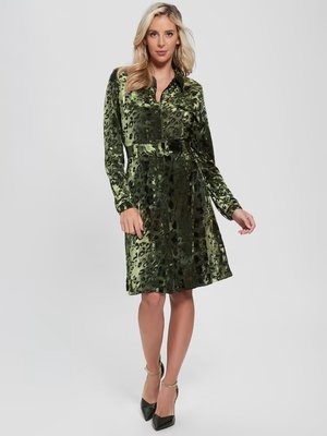 Ebonie šaty – GUESS, Zelená barva Ženy