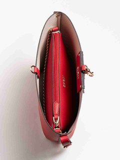 Módní Brenton kabelka, Béžová, Červená barva, 2022 1