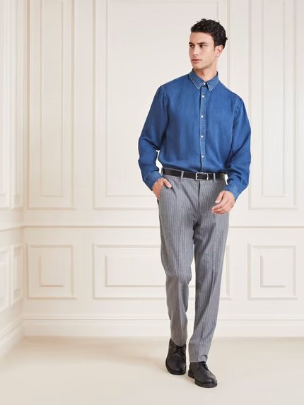 Módní Joe košile, Modrá barva, 2022