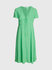 Crepe šaty Zelená barva Ženy