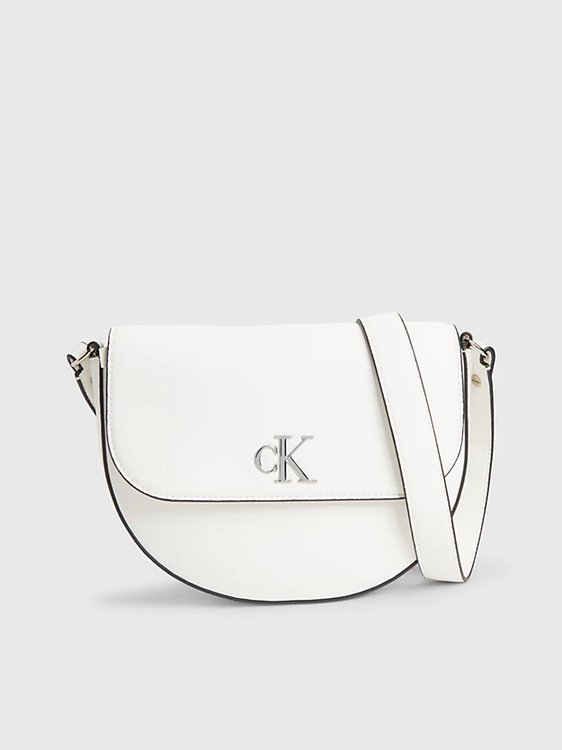 Calvin Klein Jeans – Minimal crossbody, Bílá barva