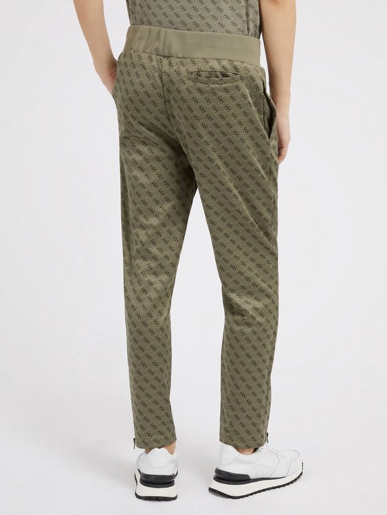 Korbin tepláky – GUESS, Khaki, Zelená barva Muži