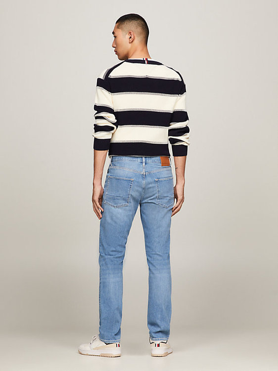 Módní Straight Denton jeans, Modrá barva, 2024