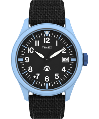 TIMEX – Traprock hodinky, Černá, Modrá barva