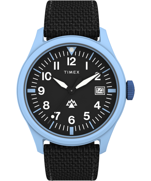 TIMEX – Traprock hodinky, Černá, Modrá barva