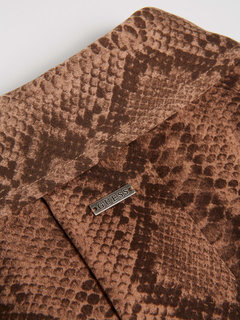 Módní Dominique šaty, Hnědá barva, 2021 3