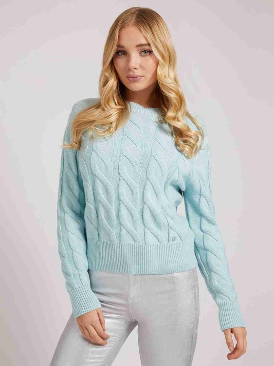 Guess, Modrá barva Juliette svetr 2