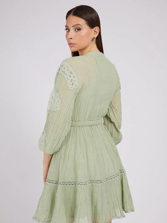 Arita šaty – Guess, Zelená barva Ženy