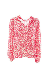 Luxusní Filippa halenka, Červená barva, 38(XS), 40(S), 42(M), 44(L)